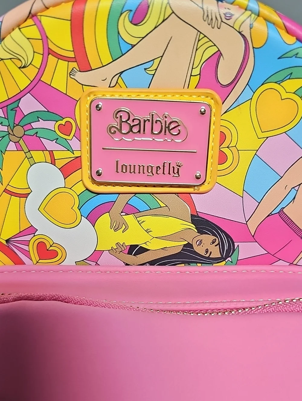 Loungefly × Barbie Fun In The Sun Mini Backpack Beach Theme Multicolor